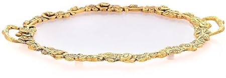 Metal Fiber Serving Tray (Golden)