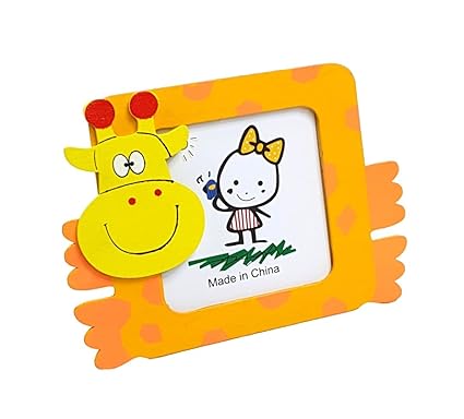 Cute Wooden Cartoon Photo Frames For Children Birthday Party Return Gift (Pack Of 6)