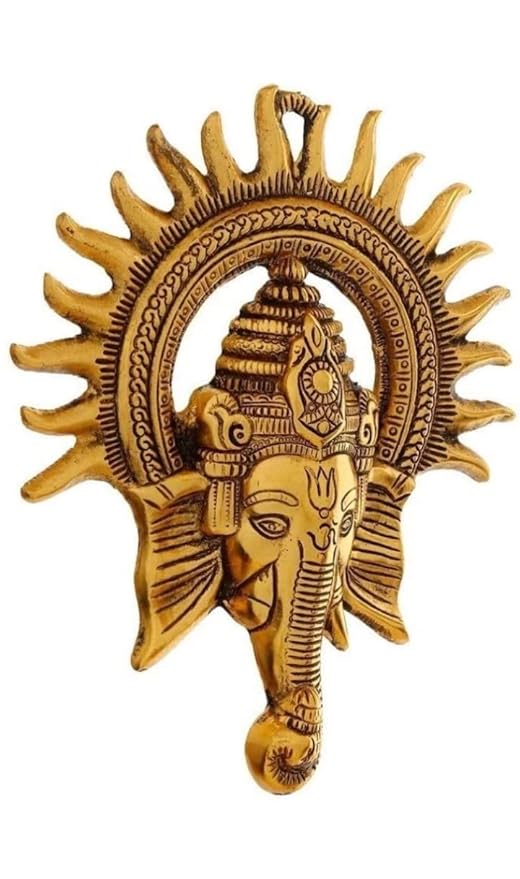 Metal Ganesh Wall Decor