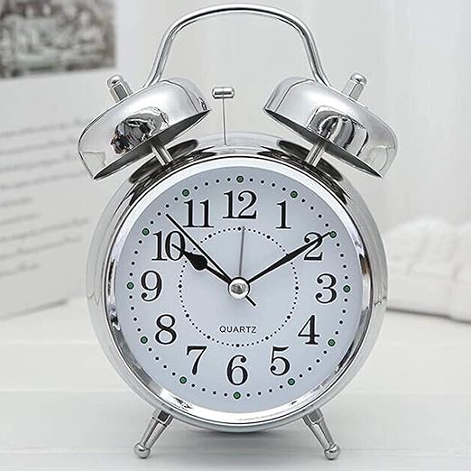 Alarm Clock - Silver (Vintage look)