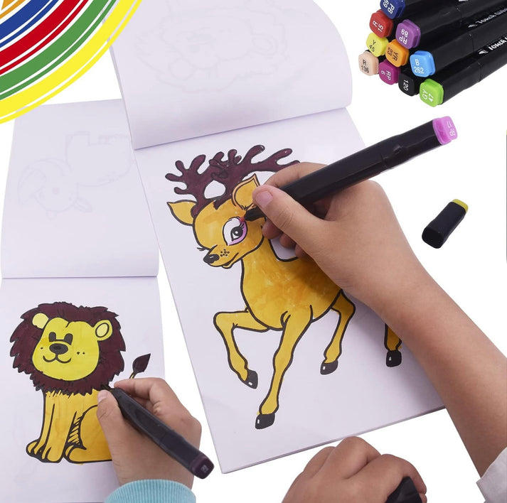 Cute Zoo Coloring Trunk - Beginner’s Colouring Paradise
