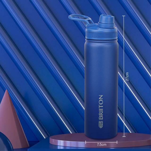 Aurum Hot & Cold Stainless Steel Insulated Water Bottle, 750ml (Blue)