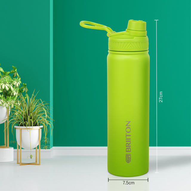 Aurum Hot & Cold Stainless Steel Insulated Water Bottle, 750ml (Green)