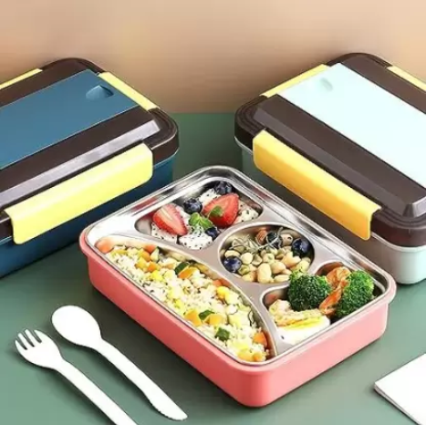 4 Compartment Bento Lunch Box, 1100 ML