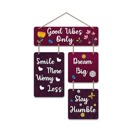 Positive Quote Designer Wall Hanging