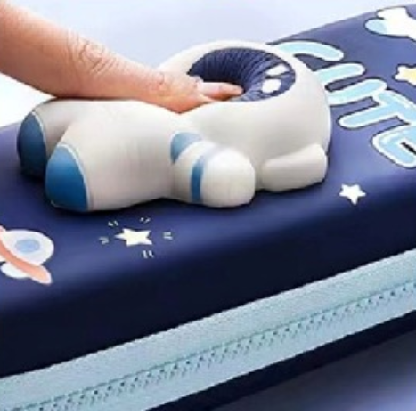 Pencil Pouch - 3D Squishy (Blue)