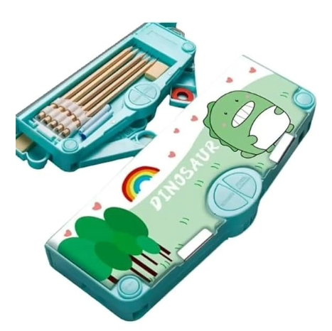Pencil Box - Magnetic (Compartments with Scissors, Eraser, Sharpener)