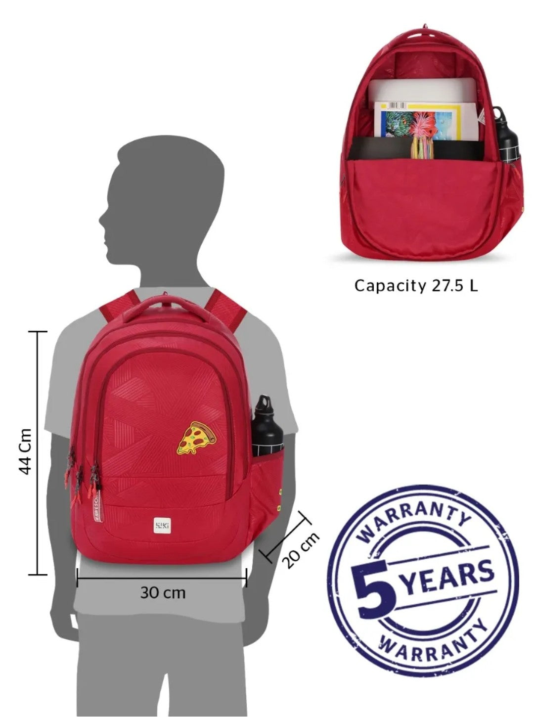 Wiki Streak Red Backpack