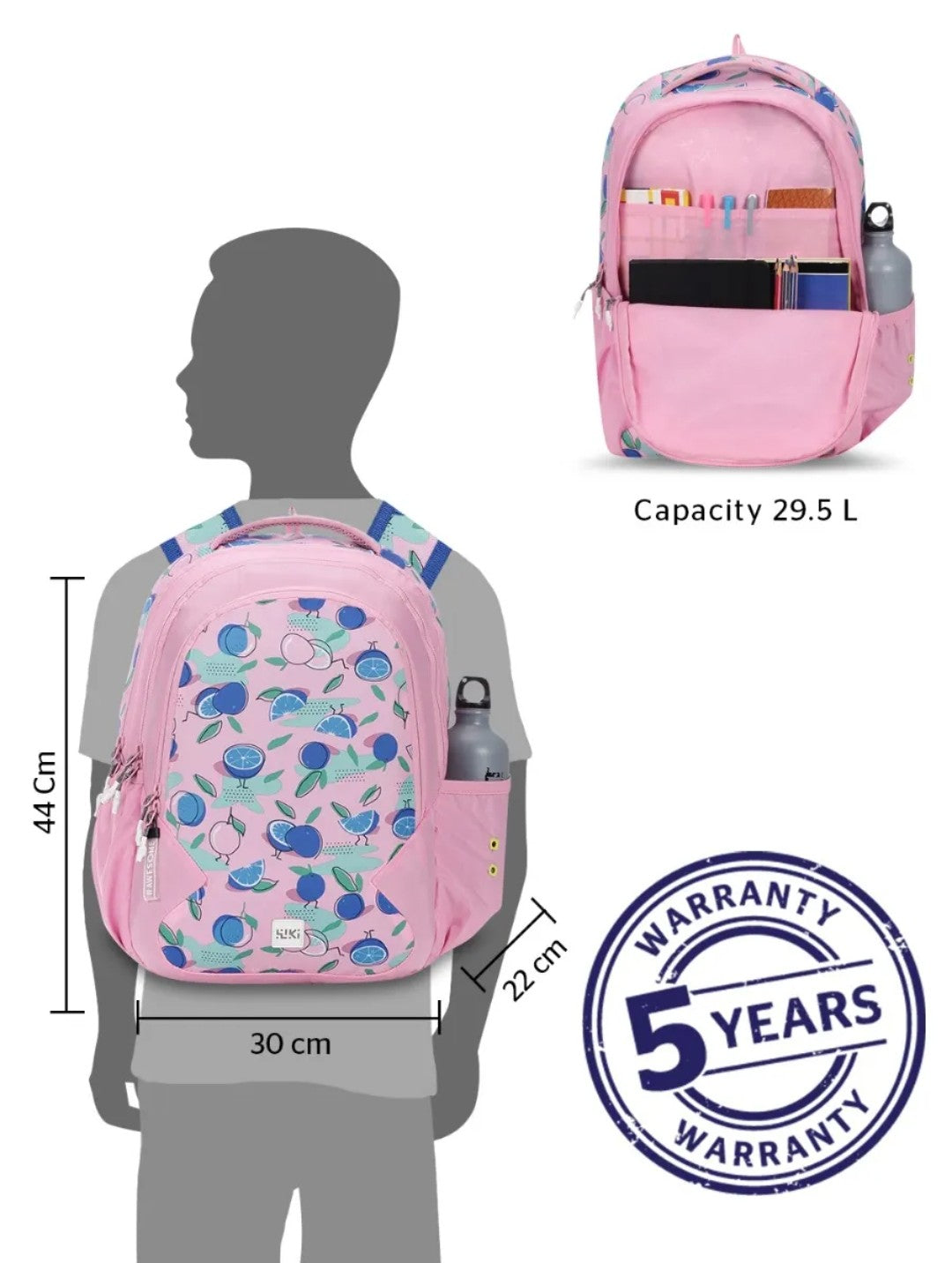 Wiki Citrus Pink Backpack