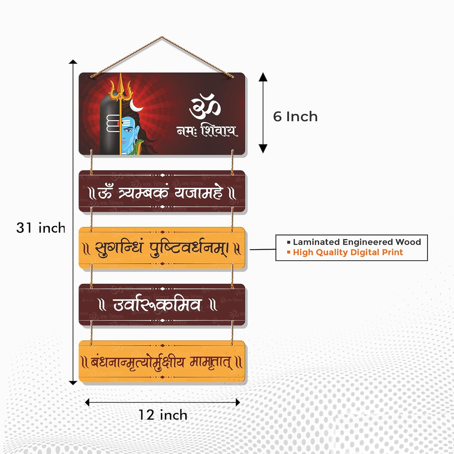 Om Namah Shivay Designer Wall Hanging
