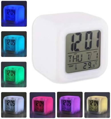 Digital 7 Color Changing Alarm Clock