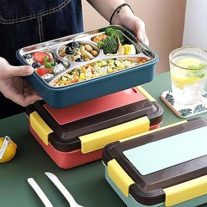 4 Compartment Bento Lunch Box, 1100 ML