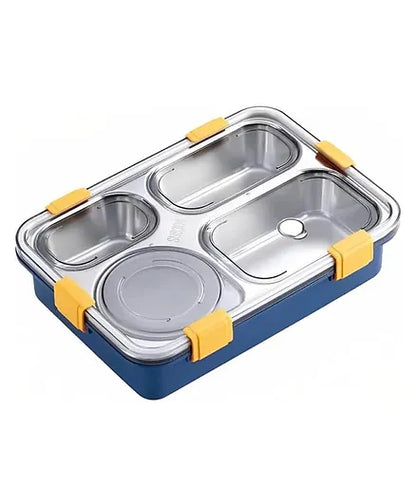 4 Grid Insulated Stainless Steel Lunch Box