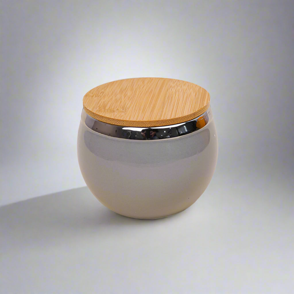 Dry Fruit Jars With Tray - Grey