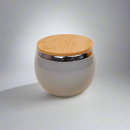 Dry Fruit Jars With Tray - Grey