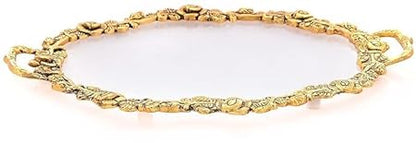 Metal Fiber Serving Tray (Golden)