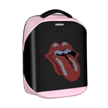 Hookaba Tech Trend LED Backpack (Pink) | 20 L Smart Display Bag (With Power Bank)
