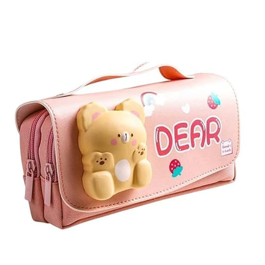 Pencil Pouch - Dear Cartoon Theme