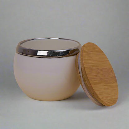 Dry Fruit Jars With Tray - White