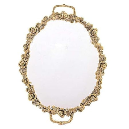 Metal Fiber Serving Tray (Golden)