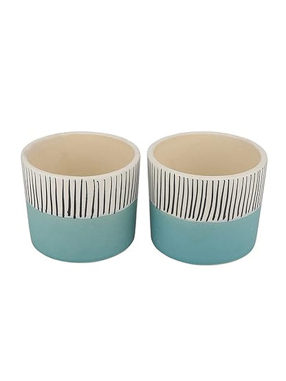 Handpainted Living Room / Garden Decorative Flower Pots Cum Ceramic Planters