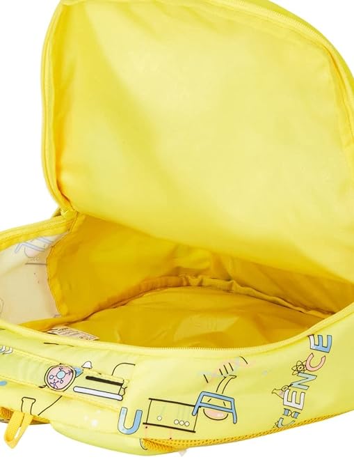 WIKI Science Yellow Backpack with Sleeve Separator