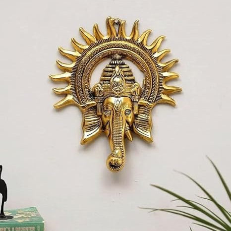 Metal Ganesh Wall Decor