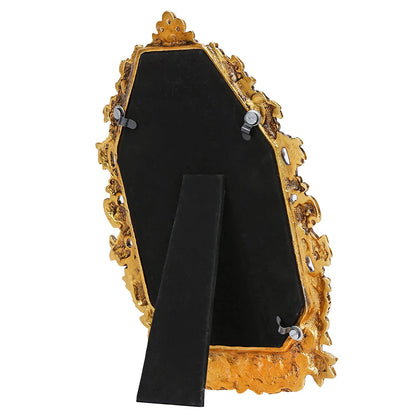 Metal Oval Photo Frame (Golden)