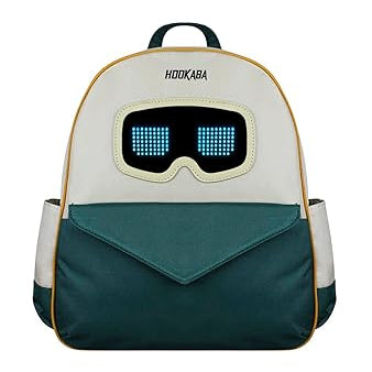 Hookaba Zyppie LED Backpack (Green) | App-Controlled Light Up Bag (With Power Bank)