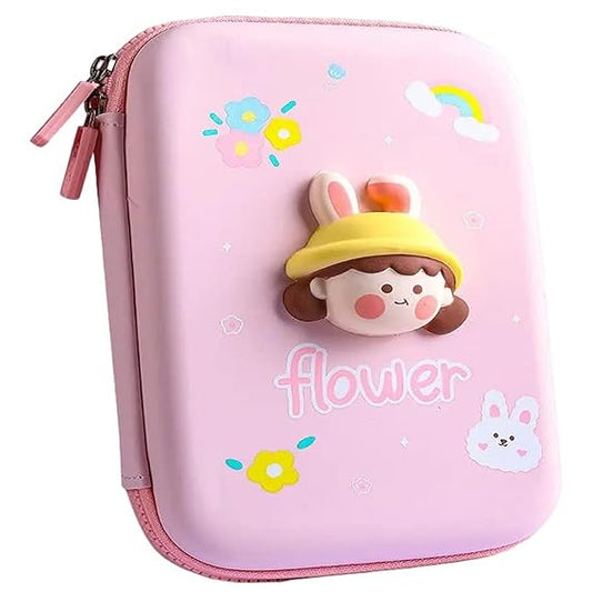 Pencil Pouch - Big (3D, Pink)