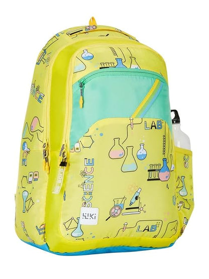 WIKI Science Yellow Backpack with Sleeve Separator