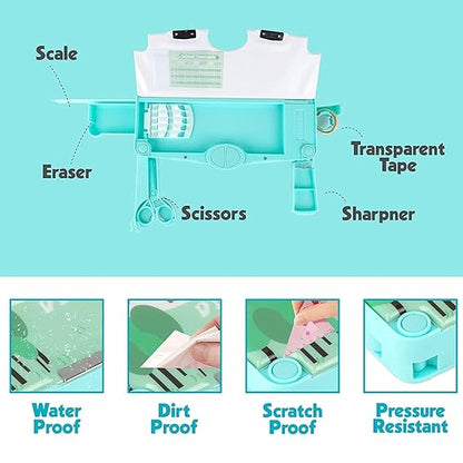 Pencil Box - Magnetic (Compartments with Scissors, Eraser, Sharpener)