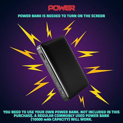 Hookaba Eye Rover Junior LED Backback – Custom Display via App | USB Powered | Ideal for Kids, Women, Bikers & Travelers (With Power Bank)