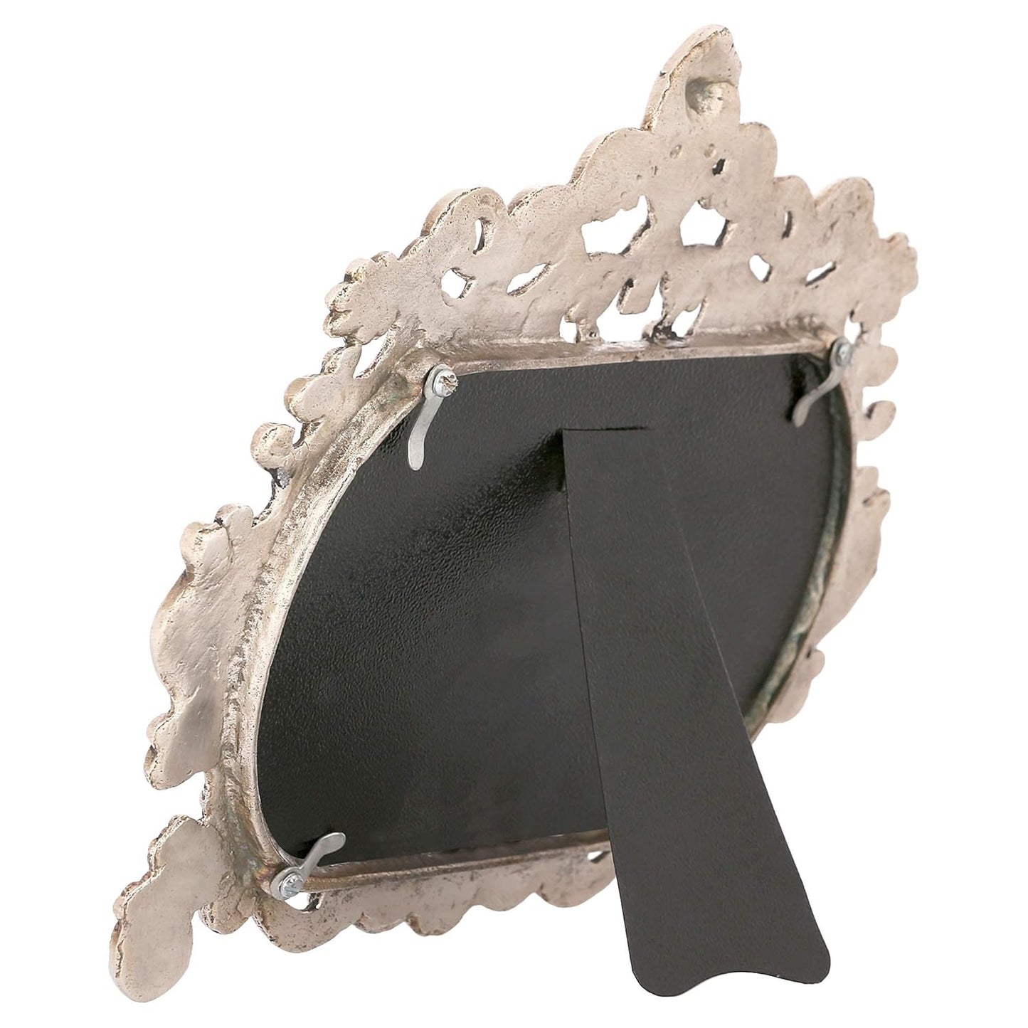 White Metal Double Photo Frame