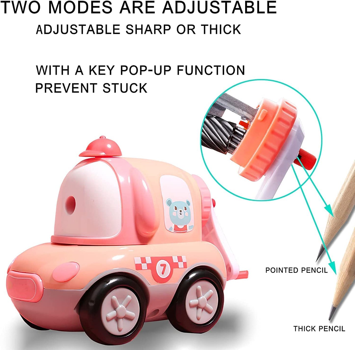 Pencil Sharpener - Manual (Cartoon Car)