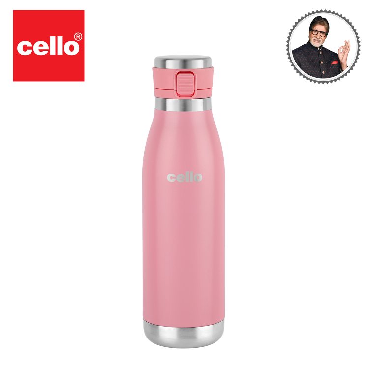 Cello Hot & Cold Stainless Steel Insulated Water Bottle, 900ml