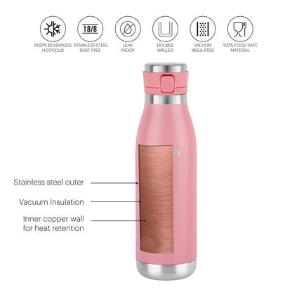Cello Hot & Cold Stainless Steel Insulated Water Bottle, 900ml