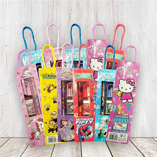 Cartoon Theme Stationary Gift Pack - Set of 12