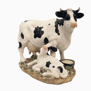 Cute Cow and Calf Figurine