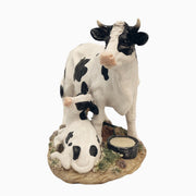 Cute Cow and Calf Figurine