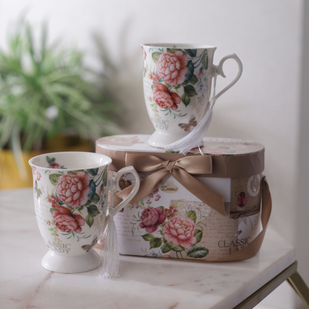 Rosy Sip Mug (Set of 2)