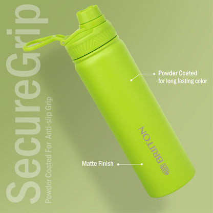 Aurum Hot & Cold Stainless Steel Insulated Water Bottle, 750ml (Green)