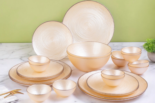 Dinner Set - Beige (Twenty Six Piece Set)