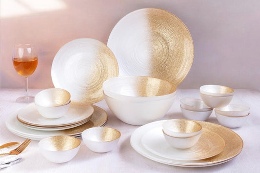 Dinner Set - Gold (Twenty Six Piece Set)
