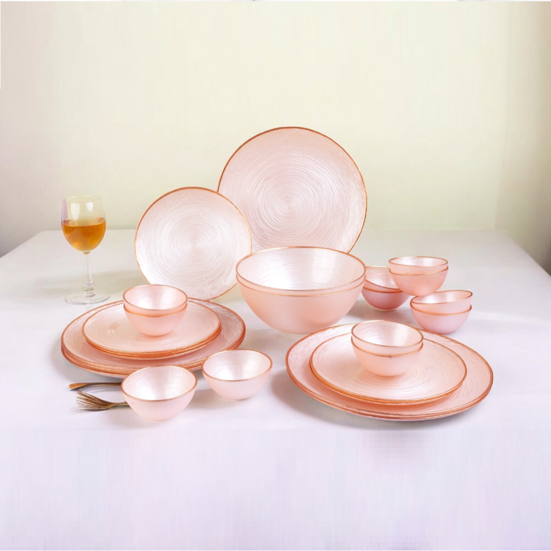 Dinner Set - Peach (Twenty Six Piece Set)
