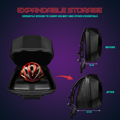 Hookaba Eye Rover Junior LED Backback – Custom Display via App | USB Powered | Ideal for Kids, Women, Bikers & Travelers (With Power Bank)