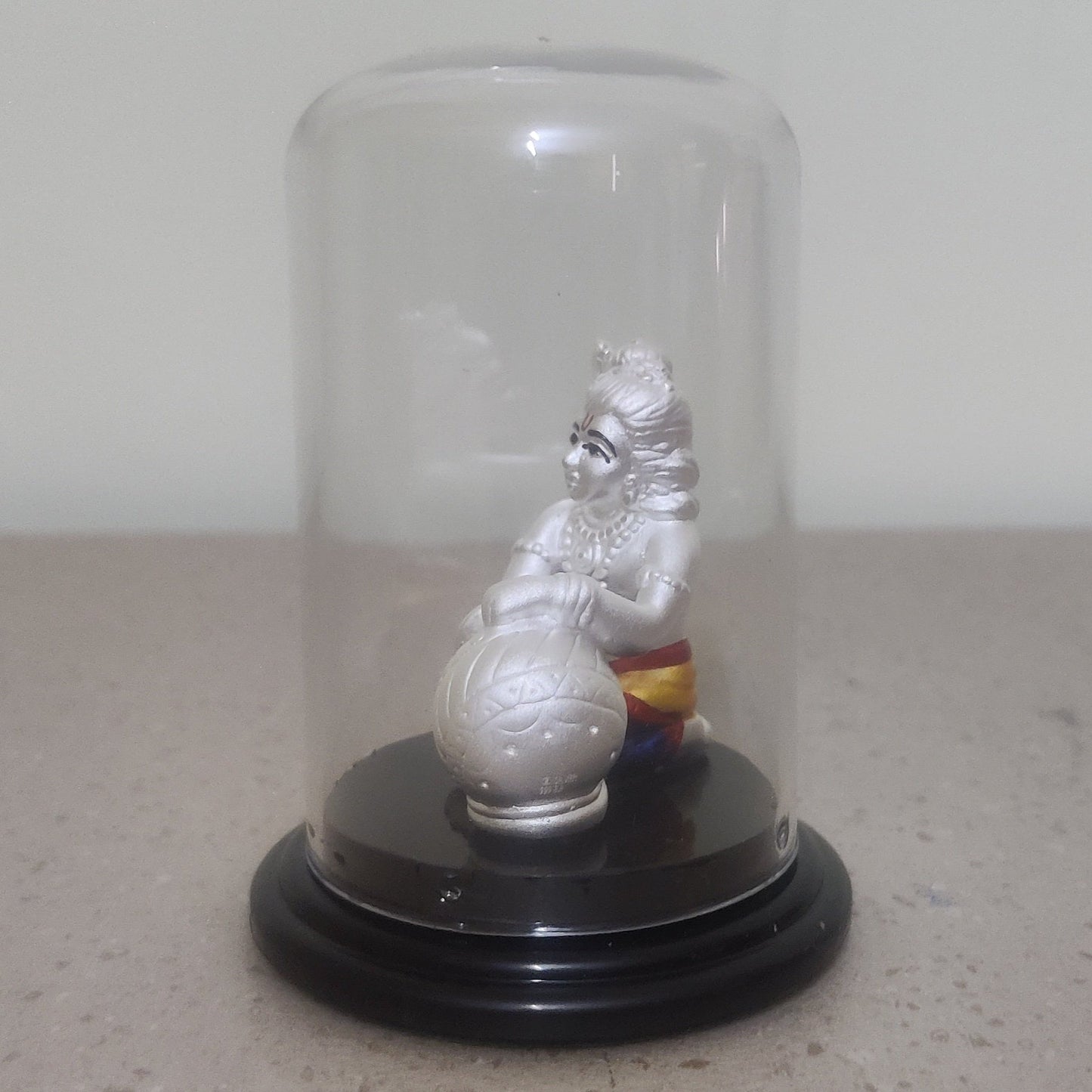 Pure Silver Krishna With Matki Idol