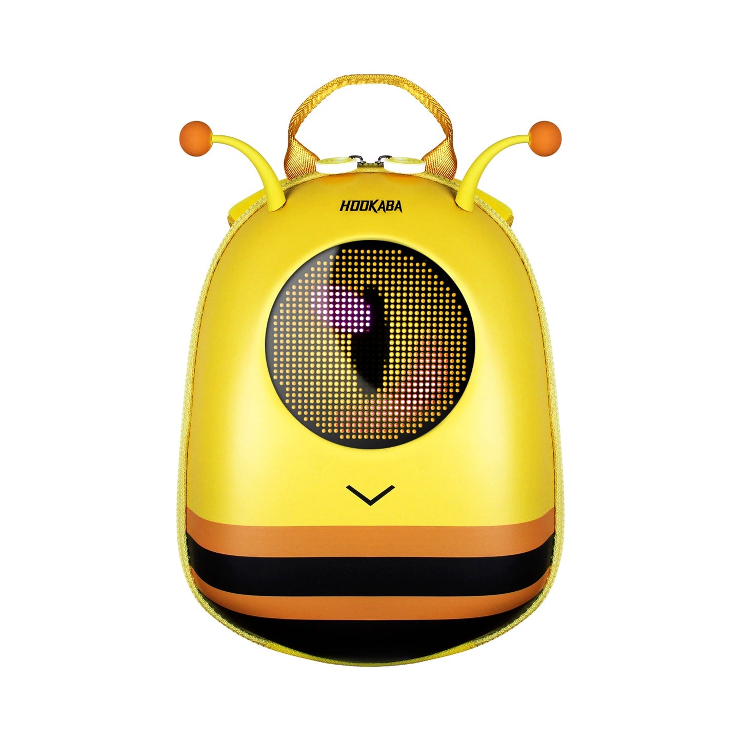 Hookaba GlowBuddy Bee LED Backpack | App-Controlled Light Up Bag (With Power Bank)