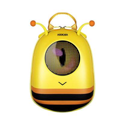 Hookaba GlowBuddy Bee LED Backpack | App-Controlled Light Up Bag (With Power Bank)