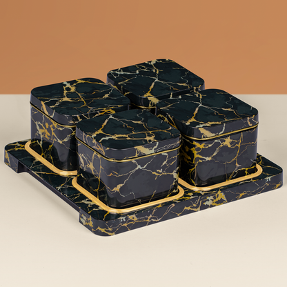 Italian Square Container Set of 4